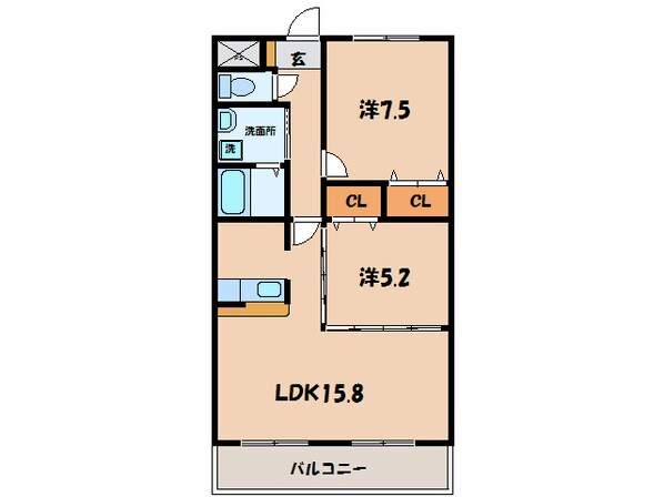 西尾駅 徒歩13分 3階の物件間取画像